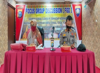 Satuan Binmas Polresta Pekanbaru Mengadakan Kegiatan FGD (Focus Group Discussion)