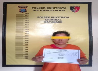 Diduga Jual Shabu, IRT Ditangkap Opsnal Polsek Bukit Raya. 
