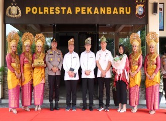 Tim Kompolnas Award Sambangi Polresta Pekanbaru.