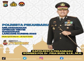 Polresta Pekanbaru Dan Jajaran Gelar Operasi Tertib Ramadhan Lancang Kuning 2023