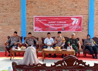 Polresta Pekanbaru Gelar Jumat Curhat Di Gedung Serbaguna Jl Taman Karya Kelurahan Tuah Karya Kecamatan Tuah Madani Pekanbaru.