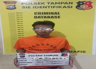 Pelaku Pencurian Dengan  Pemberatan (CURAT) Di Kota Pekanbaru Ditangkap Di Wilayah Hukum Polsek Tampan Polresta Pekanbaru.  