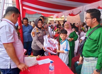 Polsek Senapelan Fasilitasi Warga Ikuti Baksos Akabri 90 Polda Riau