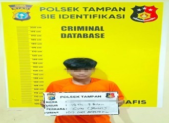 Pelaku Jambret, Ditangkap Di Wilayah Hukum Polsek Tampan Polresta Pekanbaru.  
