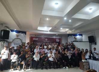 Kapolsek Bukit Raya Hadiri Silaturahmi Dan Koordinasi Penyelenggaraan Tahapan Pilkada Serentak 2024 Se - Kecamatan Marpoyan Damai 
