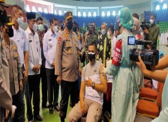 Kunjungan Kerja Wakapolri Ke Riau Untuk Memastikan PPKM Dan Kesiap Siagaan Pencegahan Karlahut