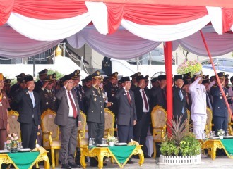 Upacara HUT Ke-81 TNI Di Pekanbaru Berlangsung Khidmat Dan Kondusif