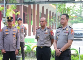 KAPOLRESTA PEKANBARU LAKSANAKAN PENGECEKAN TABUNG HARMONI HIJAU POLDA RIAU