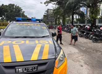 Patroli Blue Light Sat Samapta Polresta Pekanbaru Sasar Sejumlah Titik Rawan Kamtibmas