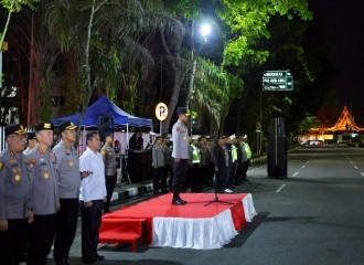 Wakapolda Riau Pimpin Apel Patroli Skala Besar, Polresta Pekanbaru Sasar Titik Rawan Gangguan Kamtibmas