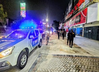 Polsek Limapuluh Gelar KRYD, Antisipasi Premanisme Dan Gangguan Kamtibmas Di Sejumlah Titik